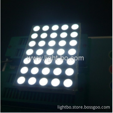 Ultra Bright White 2.1" 5mm 5 X 7 Dot Matrix Led Display For Queue Systems,moving Signs, Traffic Message Boards, 